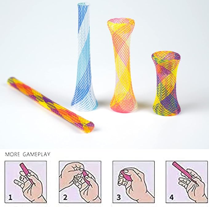 46 Pcs Cat Spring Toys Set, Colorful Cat Spring Toy and Cat Tube Toy Interactive Cat Toy for Indoor Cats, Playful Flexible Cat Plastic Coil Spiral for Kittens to Swat, Bite, Hunt (Random Color)