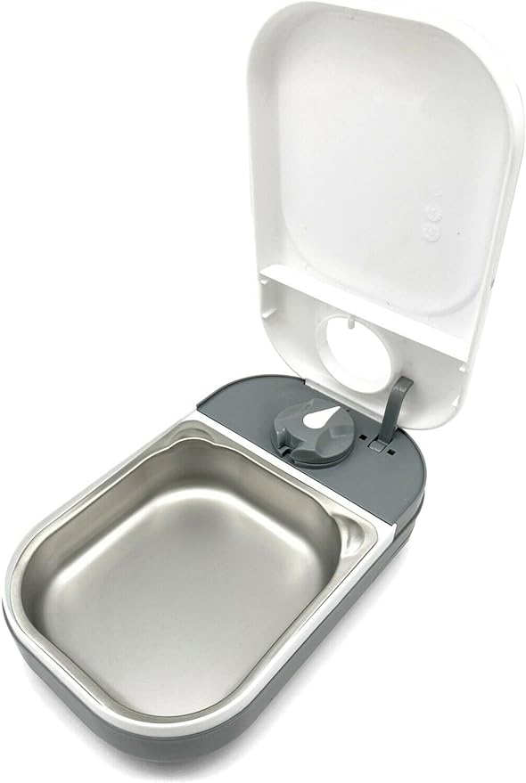 Closer Pets Automatic Timed Feeders with Stainless Steel Inserts (1 Bowl with Stainless Steel Insert)