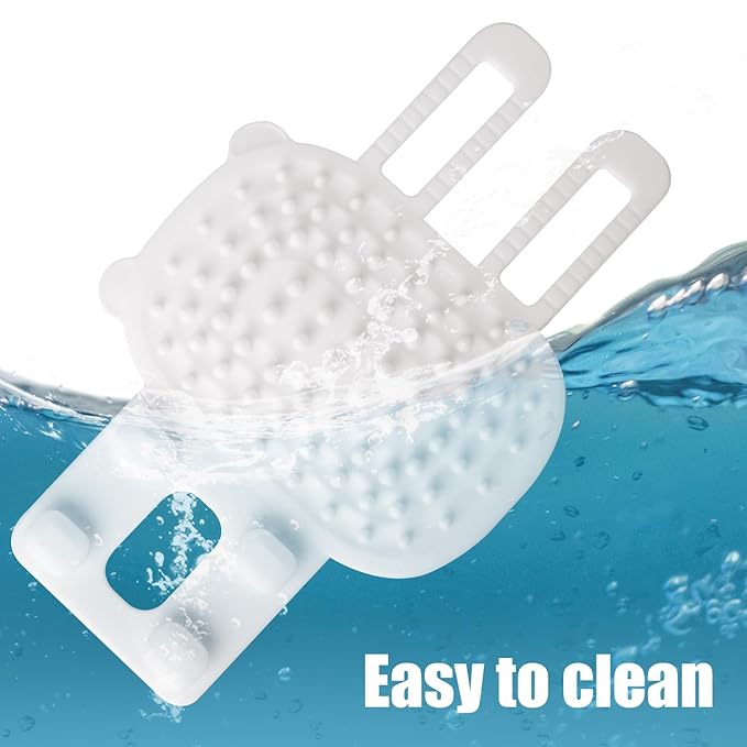 2pcs Self Cleaning Cat Brush, 2-in-1 Tickling Comb Pet Brush Pet Tickling Artifact Cat Grooming Shedding Brush Cat Corner Scartcher for Short/Long Hair Cats Dogs (White)