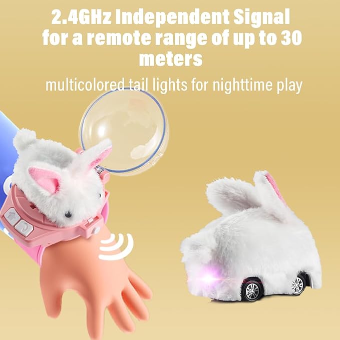 MANON ROSA Cat Toys for Indoor Cats Interactive Enrichment Cute Rabbit Watch Toys for Small Medium Large Bored Adult Cats Dogs Small Animals