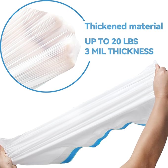 80 Count Litter Bags Compatible with Neakas M1 and Open-Top Self-Cleaning Cat Litter Box, 4 Rolls Cat Litter Waste Receptacles Bags (M1, 80 Count)