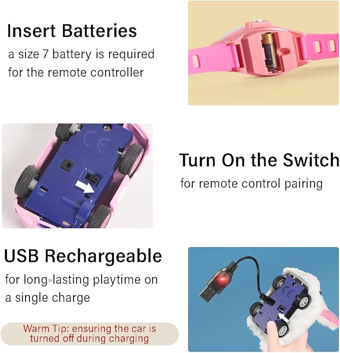 MANON ROSA Cat Toys for Indoor Cats Interactive Enrichment Cute Rabbit Watch Toys for Small Medium Large Bored Adult Cats Dogs Small Animals