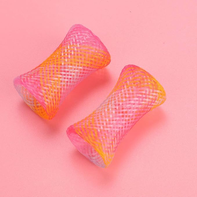 Joyzan Cat Spring Toys Set, Colorful Attract Kitten Interactive Tube Kitty Playful Flexible Bouncy Pet Folding Mesh Fun Action Toys Bulk Plastic Coil Interaction Indoor Swatting Biting Hunting 10Pcs