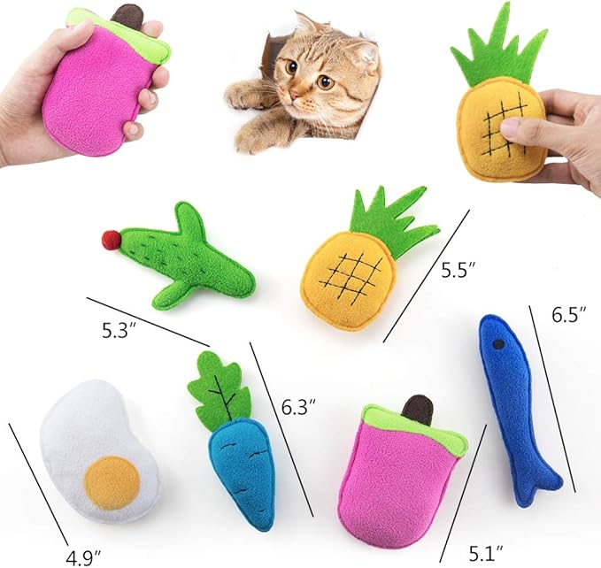Catnip Toys for Indoor Cats, Natural Catnip Kitten Toys Cat Toys Set