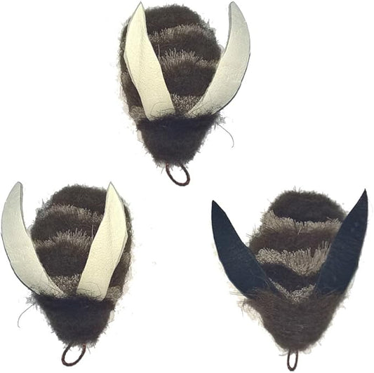 3 Big Sky Cats Buffalo Bee Attachment Pack - Fits Wildcat and popular Bird, Bee, Mouse and Catcher type wands/poles teasers