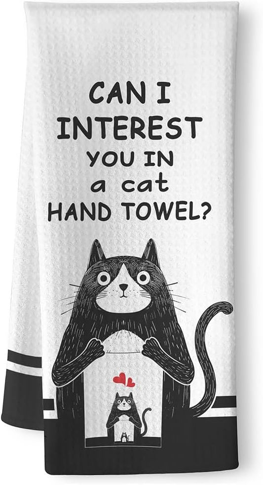 Cat Kitchen Towels,Cat Hand Towel,Cat towels,Cat Dish Towel,Funny Kitchen Towels,Black Cat Gifts,Cat Lady Gifts,Black Cat Decor,Cat kitchen Accessories,Cat Mom Gifts,Gifts for Cat Lovers for Women