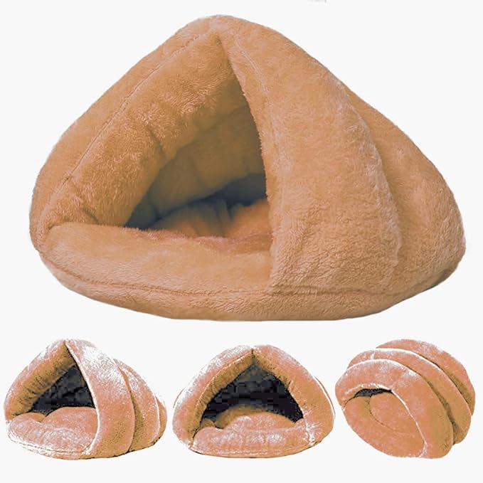 Pet Tent Cave Bed for Small Medium Puppies Kitty Dogs Cats Pets Sleeping Bag Thick Fleece Warm Soft Dog Bed Cuddler Burrow House Hole Igloo Nest Cozy Bed for Cat Puppy
