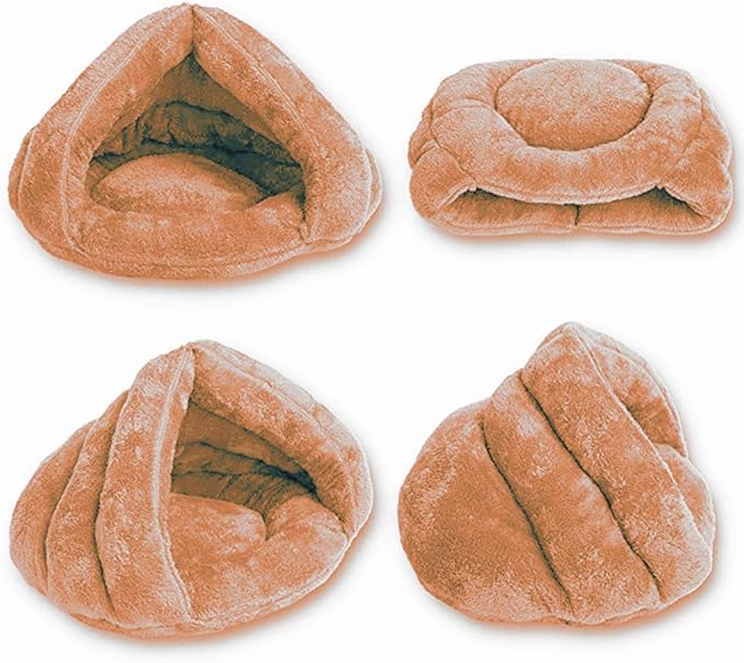 Pet Tent Cave Bed for Small Medium Puppies Kitty Dogs Cats Pets Sleeping Bag Thick Fleece Warm Soft Dog Bed Cuddler Burrow House Hole Igloo Nest Cozy Bed for Cat Puppy