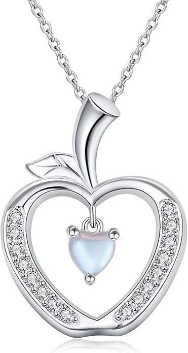 925 Sterling Silver Animal Necklaces Lion/Honeybee/MaMa Bear/Koalas Necklace Adjustable Chain Animal-Lover Pendant CZ/Moonstone Jewelry For Women Men