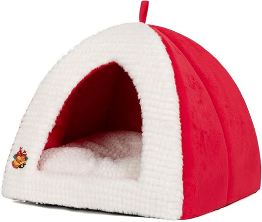 Cat Cave Bed for Indoor Cats, Warm Cat Beds/Dog Beds for Small Dogs Cat Tent Bed for Puppy Kitten with Removable Cushion