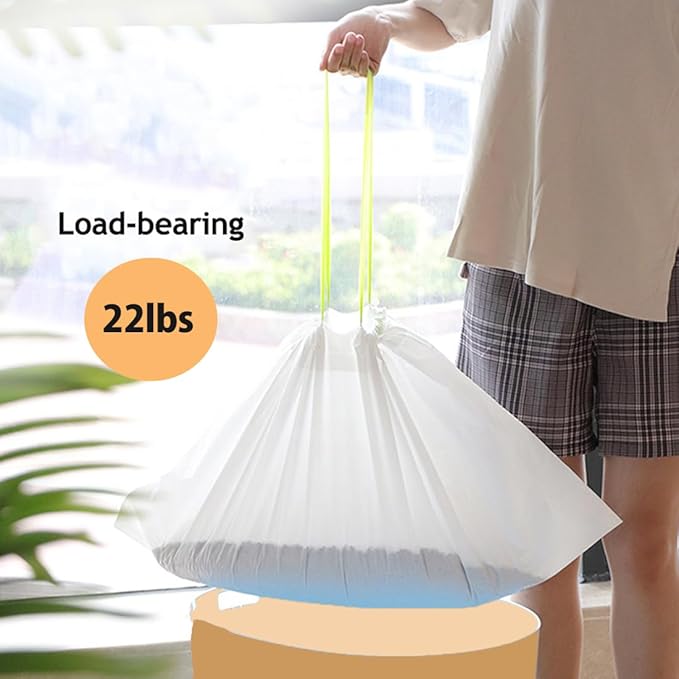 40 Count Cat Litter box Liners, Compatible with Automatic Cat Litter Box Thick Drawstring Heavy Duty Replacement Waste Trash Bags -20.5" x 17.7"