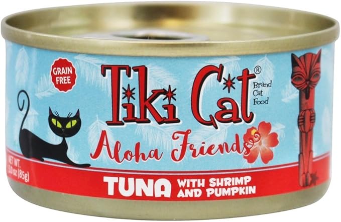 Tiki Pet Foods Cat Aloha Tuna Shrimp Pet Food (12 Pack), 3 Oz
