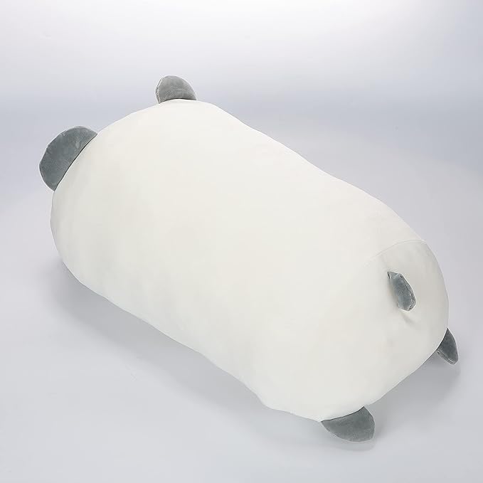 TemBe 23.6 inch Cute Large Panda Plush Stuffed Animal Pillow, Very Soft Squish Mellow Hugging Toy Gifts for Bedding, Kids Sleeping Cute Pillow (Panda)