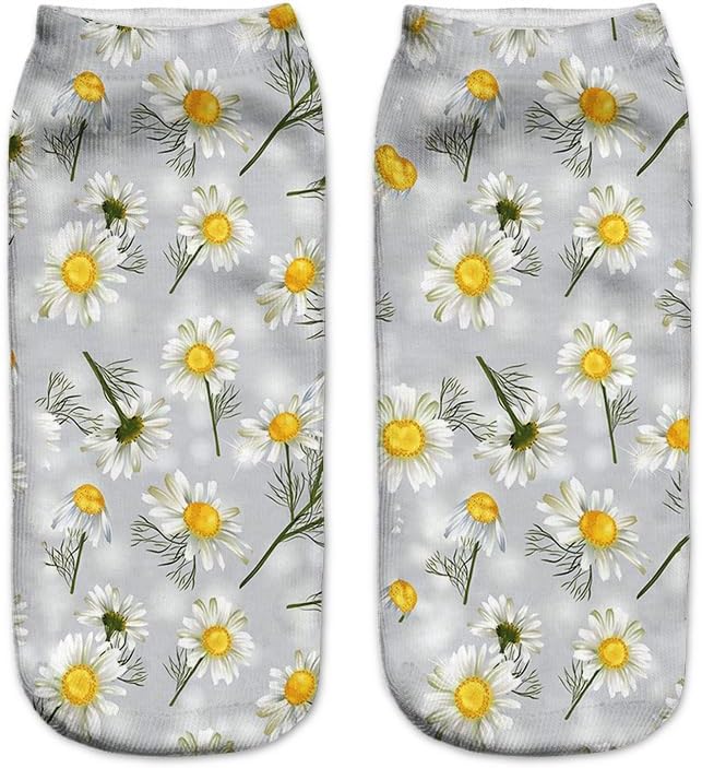 Benefeet Sox Womens Girls Funny Crazy Ankle Socks - Fun Novelty 3D Print Pattern Silly Cute Animal Food