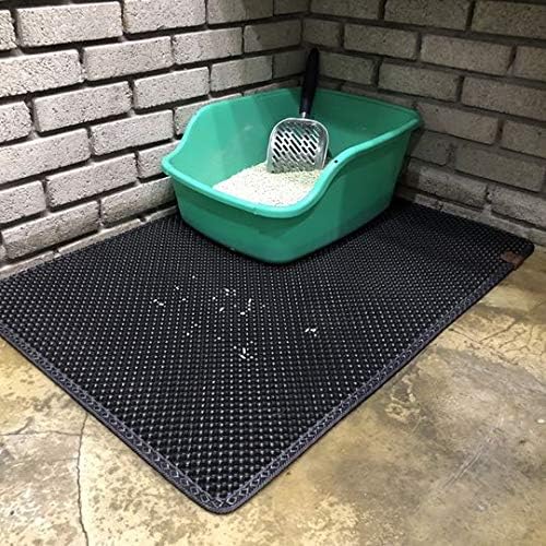 BlackHole Litter Mat Blackhole Cat Litter Mat - Extra-Large Size Rectangular 36" X 25" (Dark Gray)