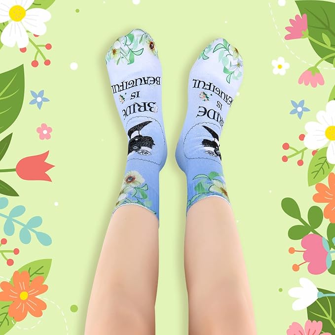 Benefeet Sox Funny Ankle Socks Cute Novelty No Show Animal Fruit Flower Cartoon Colorful Graphic Low Cut Socks for Women Girl