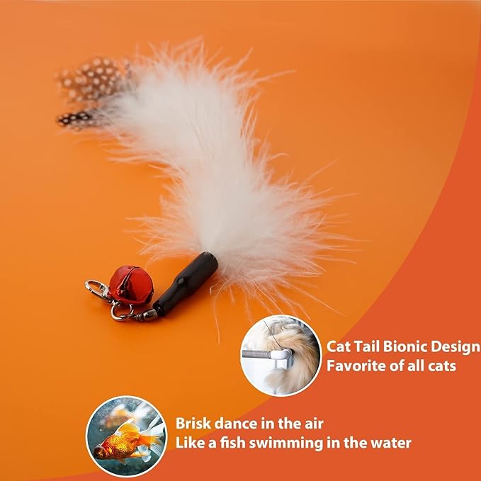 Limited Quantity Classic Set - Cat Wand Feather Toys Set and Cat Chew Toy and Cat Ball Toy and Pet Comb