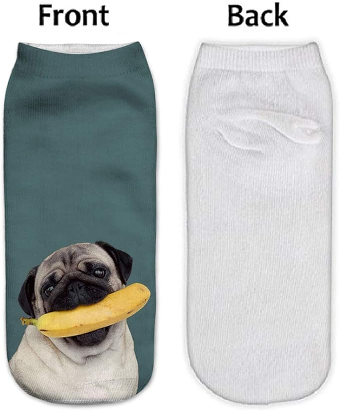 Benefeet Sox Funny Ankle Socks Cute Novelty No Show Animal Fruit Flower Cartoon Colorful Graphic Low Cut Socks for Women Girl