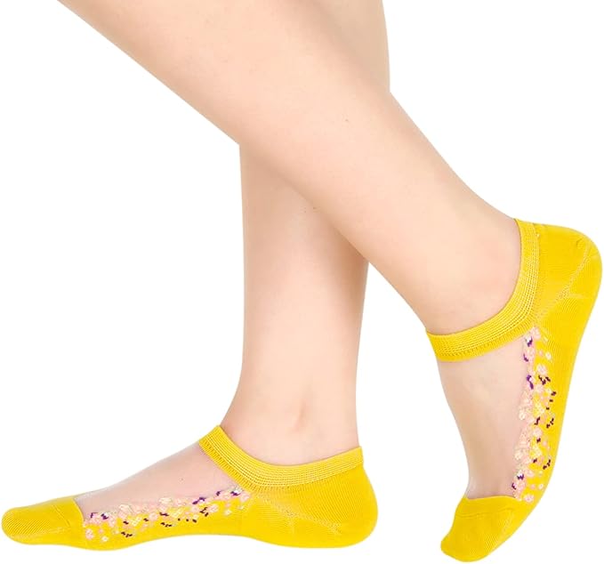 Benefeet Sox Sheer No Show Socks Women Girls Cute Thin Mesh Low Cut Liner Socks for Loafers Boat Shoes