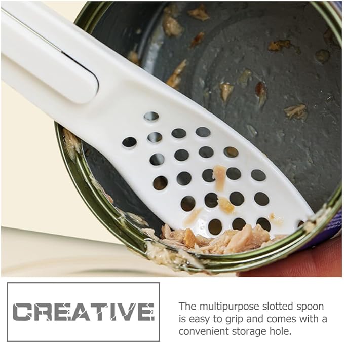 Mipcase Cat Food Spoon Pet Food Scoop Plastic Pet Food can Opener Spatula Scoop Mixing Spoon for Dog Cat Can