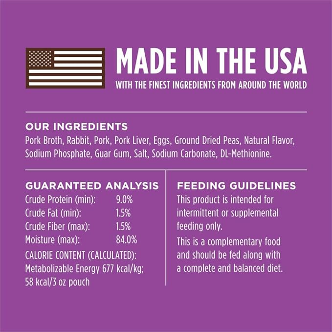 Instinct Healthy Cravings Grain Free Real Rabbit Recipe Natural Wet Cat Food Topper, 3 Ounce (Pack of 24)