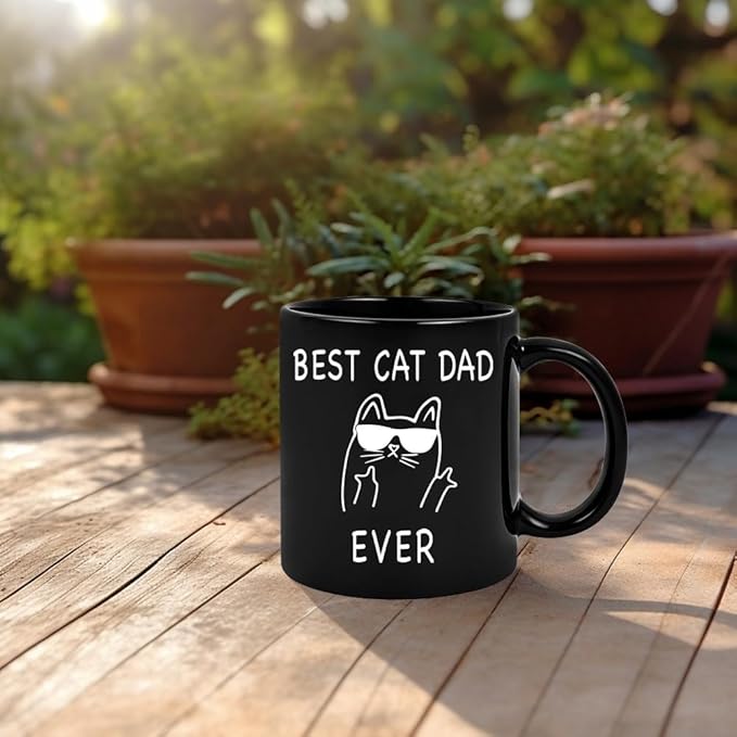 Best Cat Dad Ever Mug, Best Cat Dad Ever Cute Father's Day Gift Dad Cup -zmug120