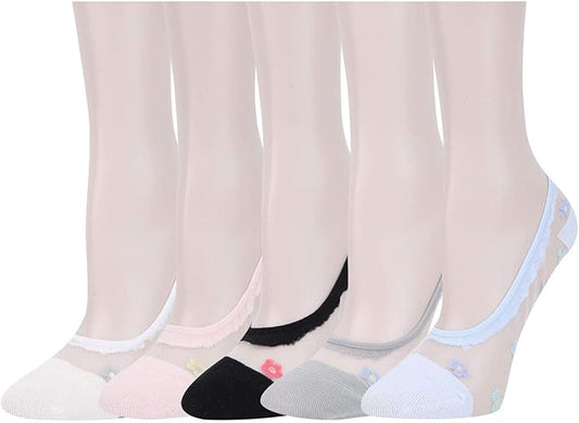 Benefeet Sox Sheer No Show Socks Women Girls Cute Thin Mesh Low Cut Liner Socks for Loafers Boat Shoes