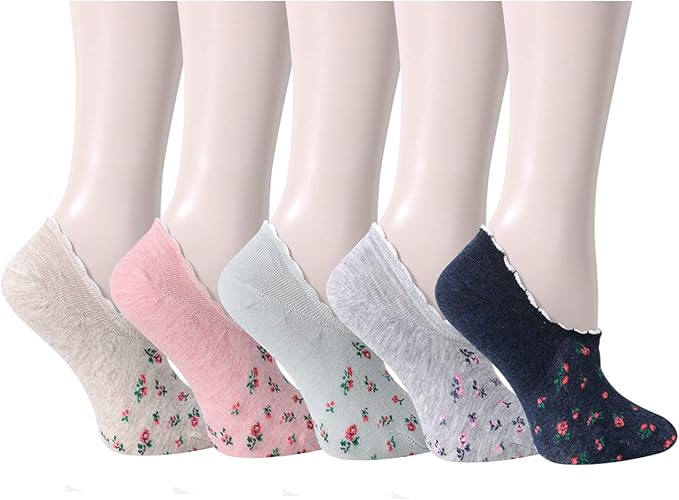 Benefeet Sox Womens Girls Cute No Show Liner Socks Non Slip Funny Patterned Low Cut Socks Novelty Cotton Loafer Footies Sock
