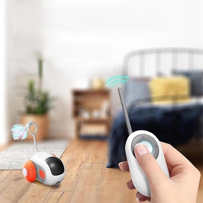 Turbo Tail 2.0 Cat Toy, 2024 Turbo Tail 2.0 Mouse Cat Toy, Three Modes Interactive Teazys Cat Toy, Turbo Tail Popper Cat Toy, Gravity-Sensing Movement, Let Your Cat Play Happily (Blue)