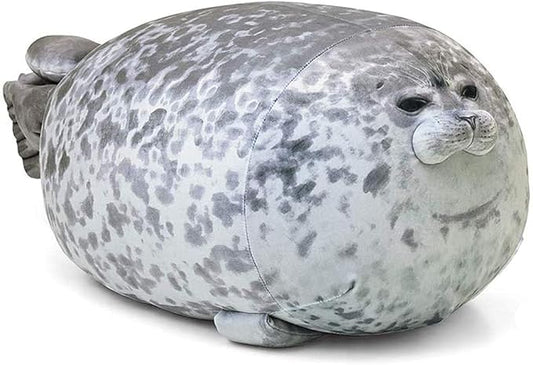 ETAOLINE Chubby Blob Seal Pillow Cute Seal Plush Toy Cotton Stuffed Animals (X-Large)