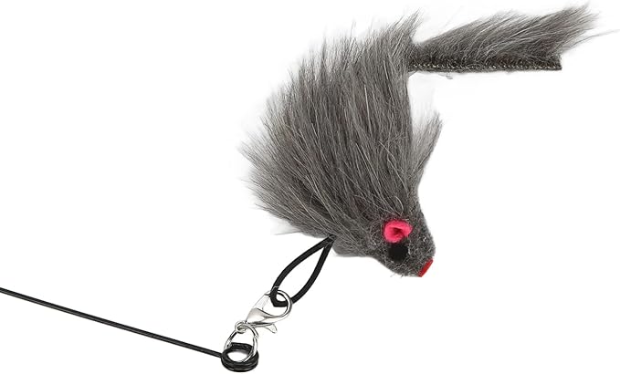 GOTOTOP Cat Toy, Interactive Cat Toy Angel with Spring and Detachable Suction Cup Bell Wand Toy for Cat for Play, Exercise, Activity and Fun(Squirrel)