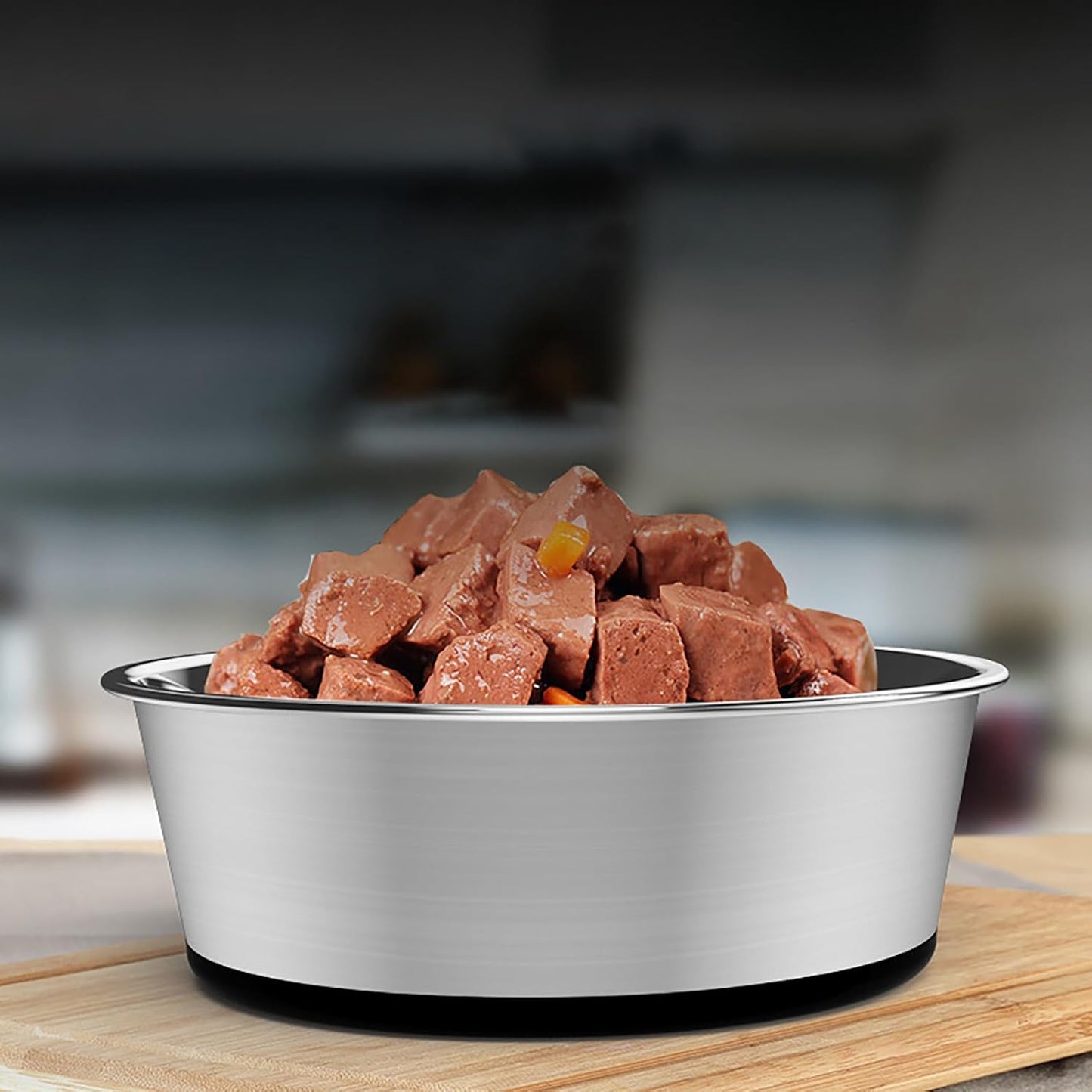 YINGFAN Stainless Steel Dog Bowls, 2 Pack Metal Dog Bowls with Non-Slip Rubber Base, Durable Food and Water Bowl for Small, Puppy Dogs, Holds 2 Cups, BPA-Free, Dishwasher Safe (Black)