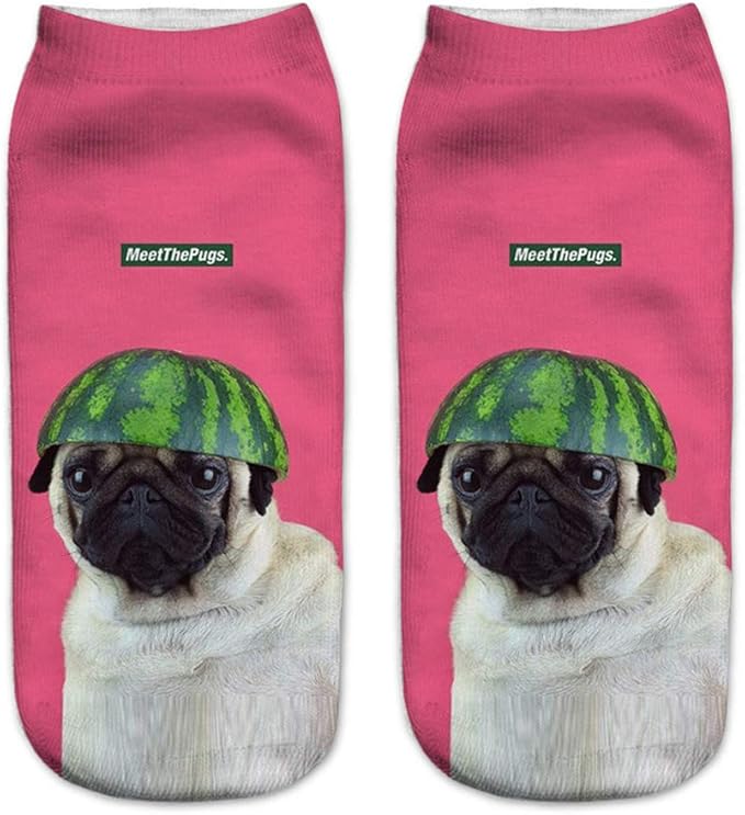 Benefeet Sox Funny Ankle Socks Cute Novelty No Show Animal Fruit Flower Cartoon Colorful Graphic Low Cut Socks for Women Girl