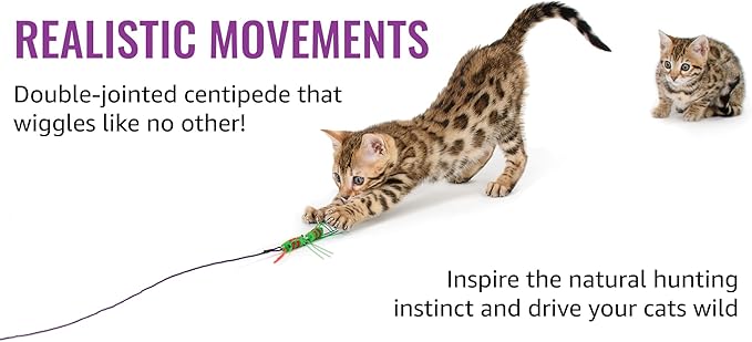 RompiCatz Critter Collector Series Teaser String and Interactive Cat Toy Attachment, Cattipeed