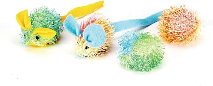 Stringy Mice & Ball With Catnip