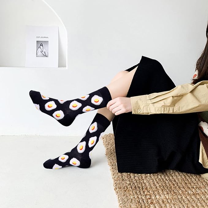 Benefeet Sox Womens Novelty Funny Crew Socks Girls Cute Animal Colorful Floral Patterned Silly Funky Casual Cotton Socks