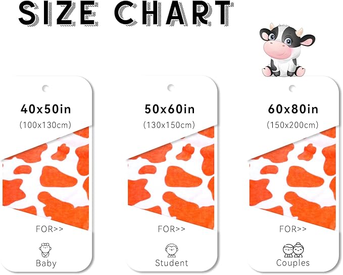 Blankets & Throws Orange Soft Fleece Blankets Throw Blanket for Bed