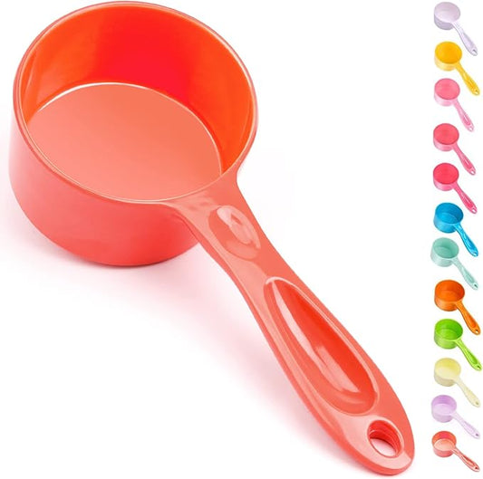 TOMATO Plastic Scoop - 1 Cup Food Grade Melamine for Canisters and Freezer