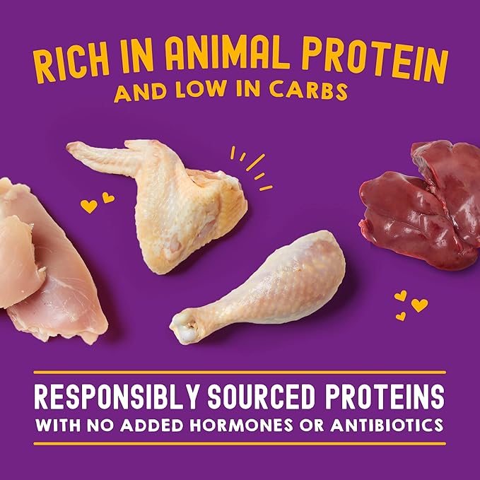 Stella & Chewy’s Carnivore Cravings Morsels & Gravy Chicken & Chicken Liver Recipe Wet Cat Food Pouches – (2.8 Ounce Cans, Case of 12)