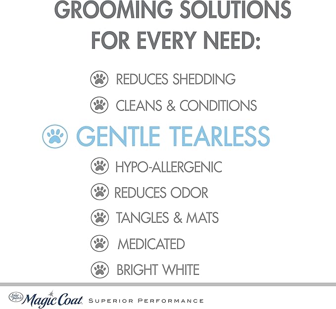 Four Paws Magic Coat Gentle Tearless Dog Shampoo 16 Ounces (1 Count)