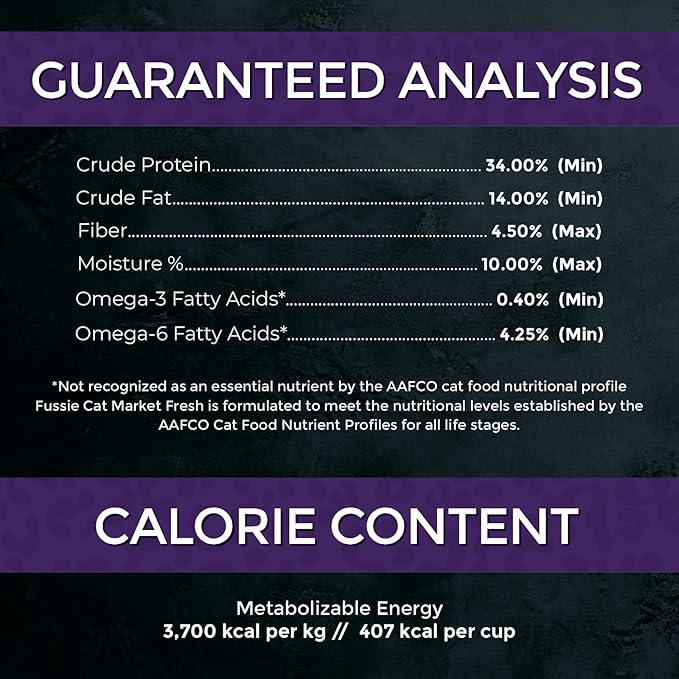 Fussie Cat Market Fresh Duck Recipe, Dry Cat Food, 3.5lb Bag