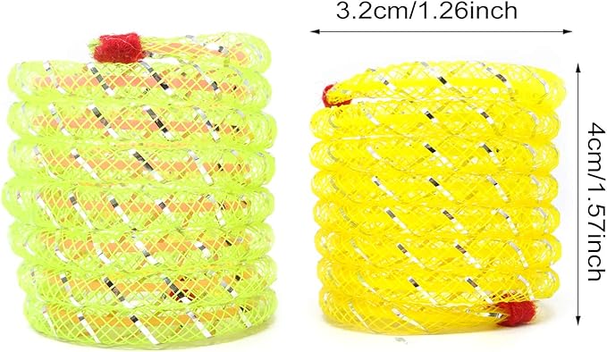 Honbay 4PCS Random Color Cat Spring Toy Stretchable Coil Pet Play Toy