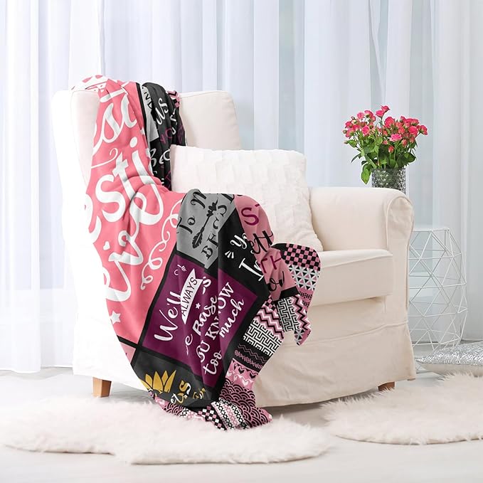 Bestie Birthday Gifts for Women Blanket 60"x50", Best Friend Birthday Gifts for Women, Best Friend Blanket, Christmas/BirthdayBlanket for Best Friend, Work Bestie Gifts