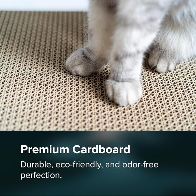 Cat Scratcher Tunnel, Cardboard cat House, Scratching Post for Indoor Cats, 360 Degree Comfort, Durable Design, Odor-Free, Easy Assembly, Perfect for Playful Kittens and Adult Cats, Espresso