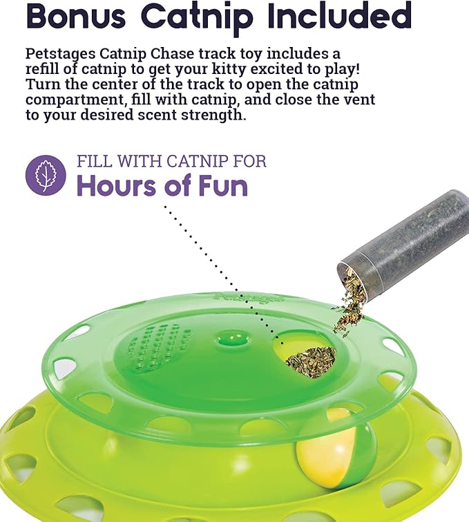 Catstages Catnip Chase Track Green Interactive Cat Toy