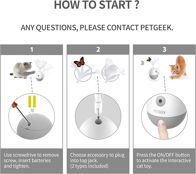 PETGEEK Laser Pointer Cat Toy Interactive Cat Toy for Indoor Cat Toys, Cat Laser Toy with Bird Squeaky, Cat Toy with Cat Wand Replacement, Best Gift for Birthday, Thanksgiving, Christmas, New Year