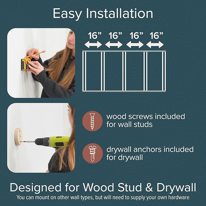 Ascentials - Moonbeam Path - Wall-Mounted Post Corrugate Scratcher, Easy to Install, Modern Design w/Natural Materials