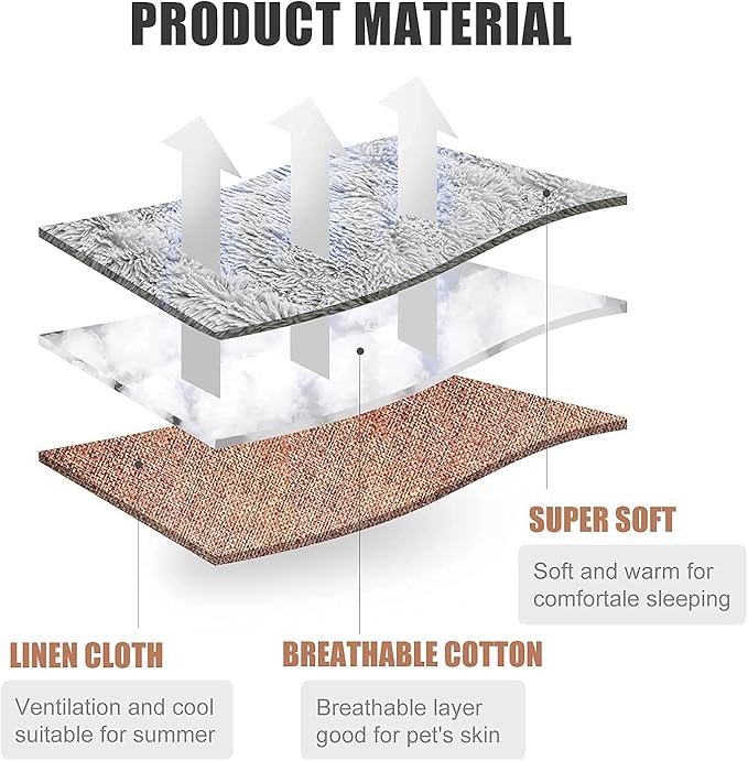 Heated Cat Bed Self Warming - Cat Bed Small Cat Bed Self Heating Small Cat Dog Bed, Extra Warm Thermal Pet Pad for Indoor Outdoor Pets, Calming Dog Crate Bed Pet Mat, 24x20inch