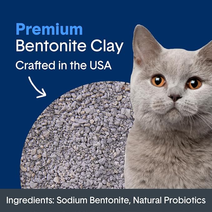 Boxie® Probiotic 40 Day Natural Odor Control Cat Litter, 16lb Clumping Clay Kitty Litter