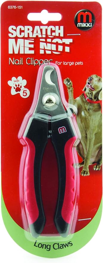 Mikki Dog, Cat Claw and Nail Clipper, Trim, Scissor for Grooming - for Large Pet Breeds - Large